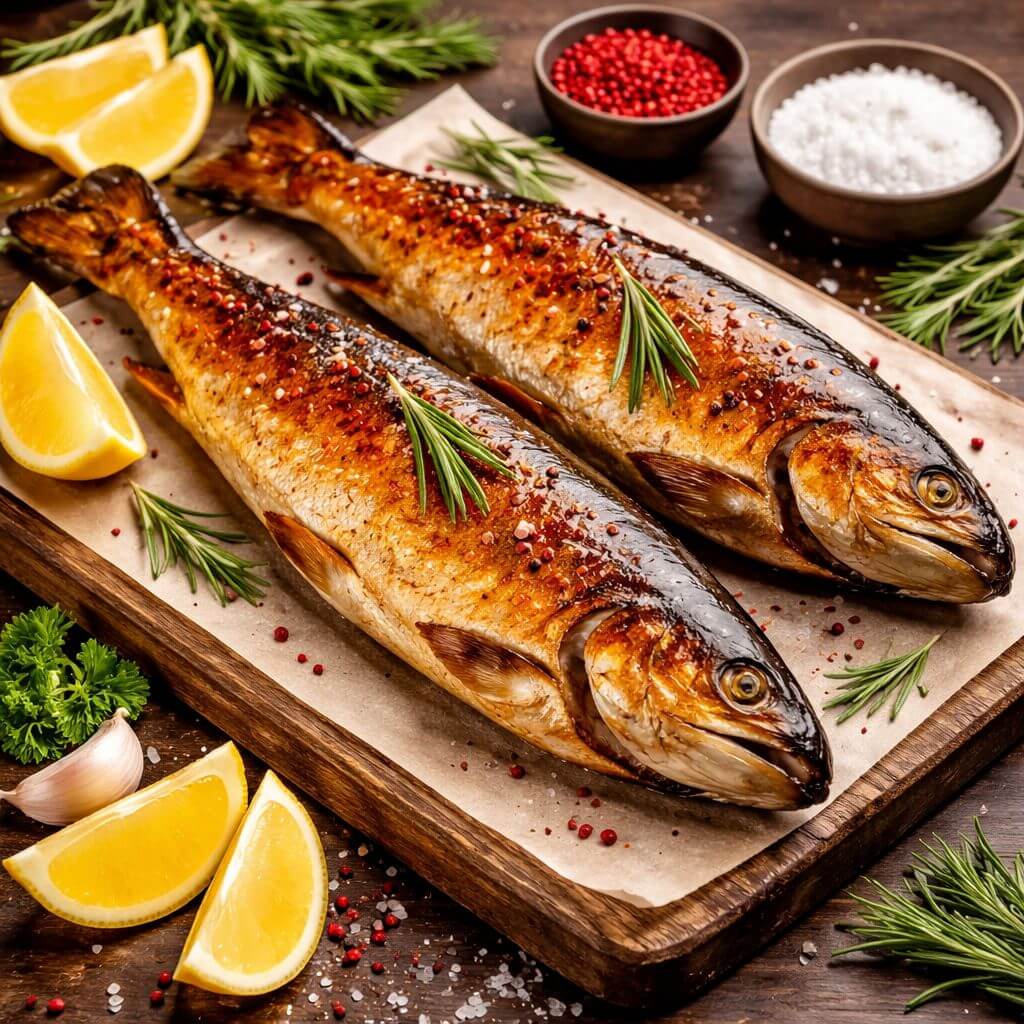 Форель горячего копчения